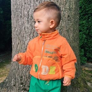 Vintage Style 2T Orange Puffer Jacket